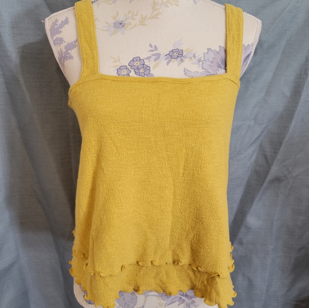 Armadio Cotton Ruffle Hem Cami/ Tank top